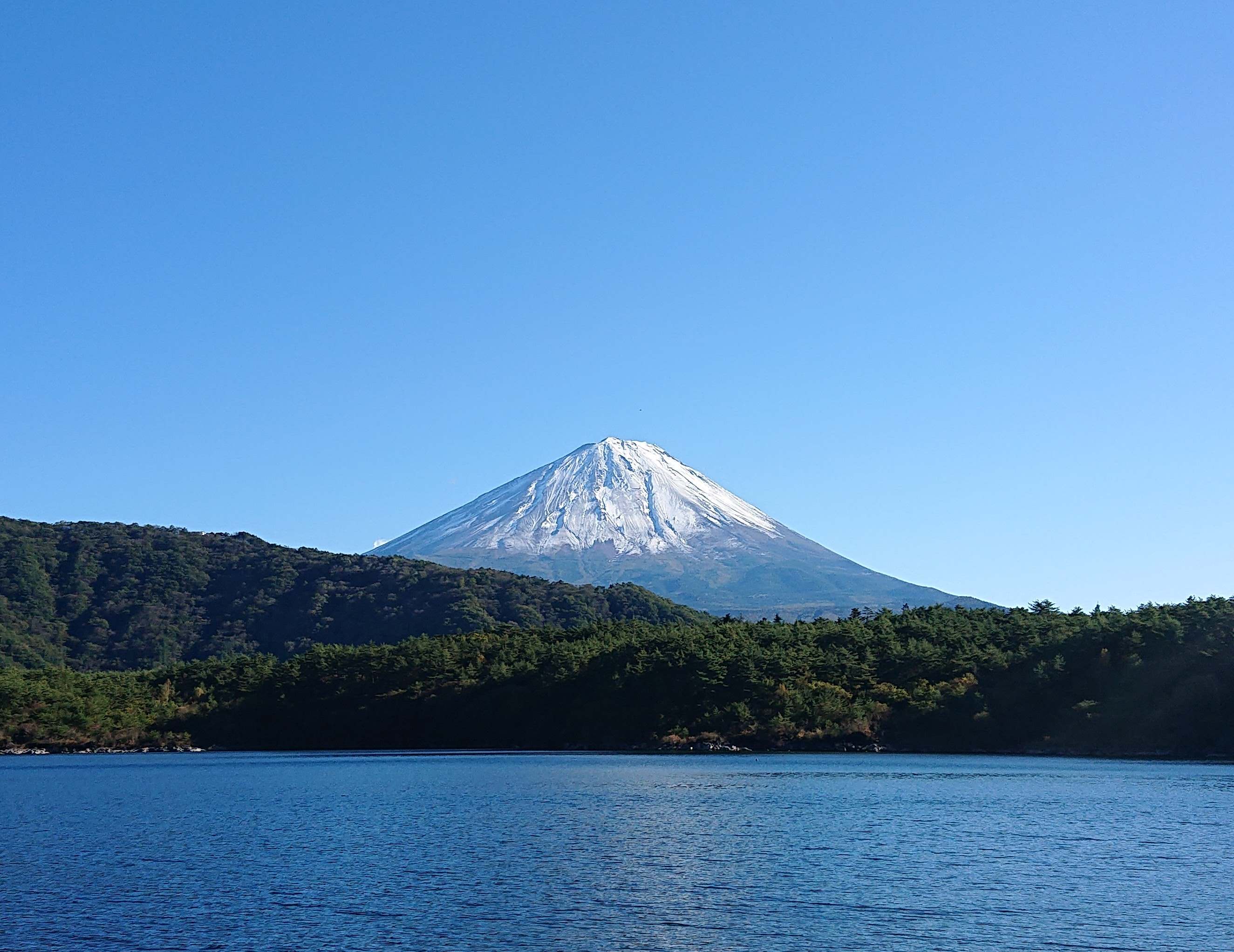 富士山に初雪